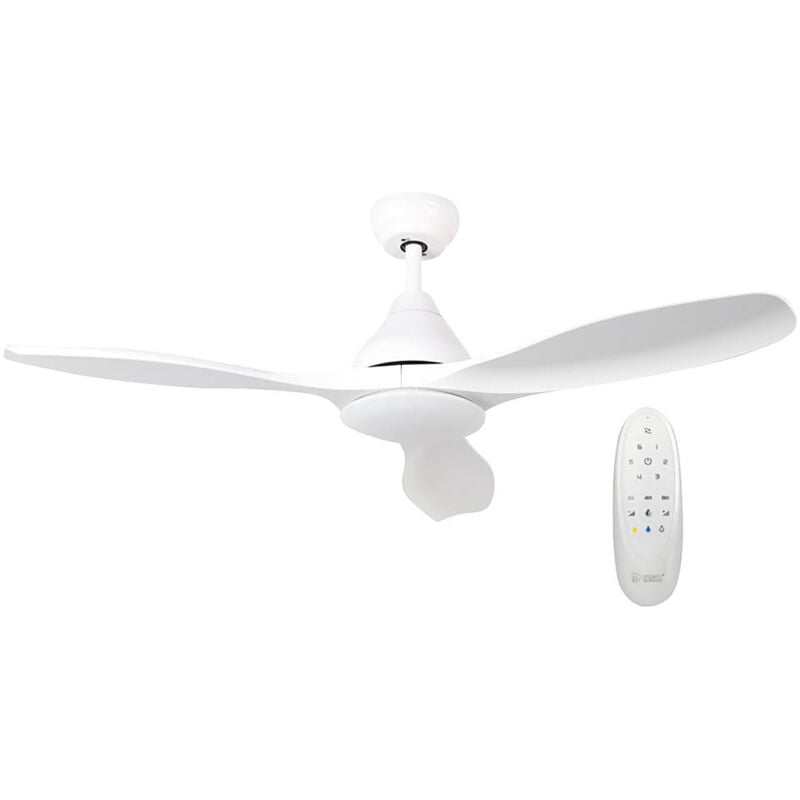 foto del prodotto gsc ventilatore da soffitto bianco 117cm con blocco lampade led