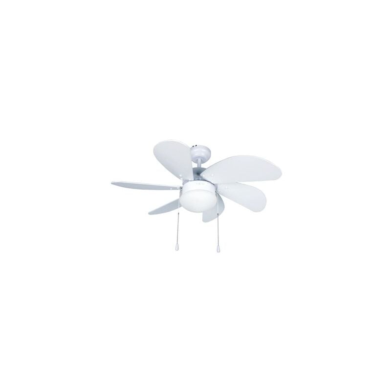 foto del prodotto gsc ventilatore da soffitto larde 2xe27 82 6 pale dc bianco
