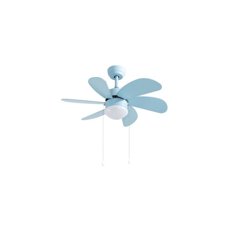 foto del prodotto gsc ventilatore da soffitto larde 2xe27 82 6 pale dc blu