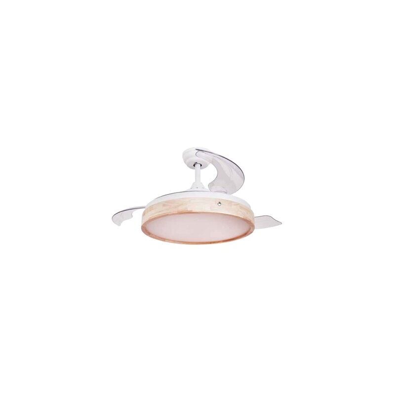 foto del prodotto gsc ventilatore da soffitto ranta con luce cct regolabile e comando 107 3 pale dc retrattili bianco