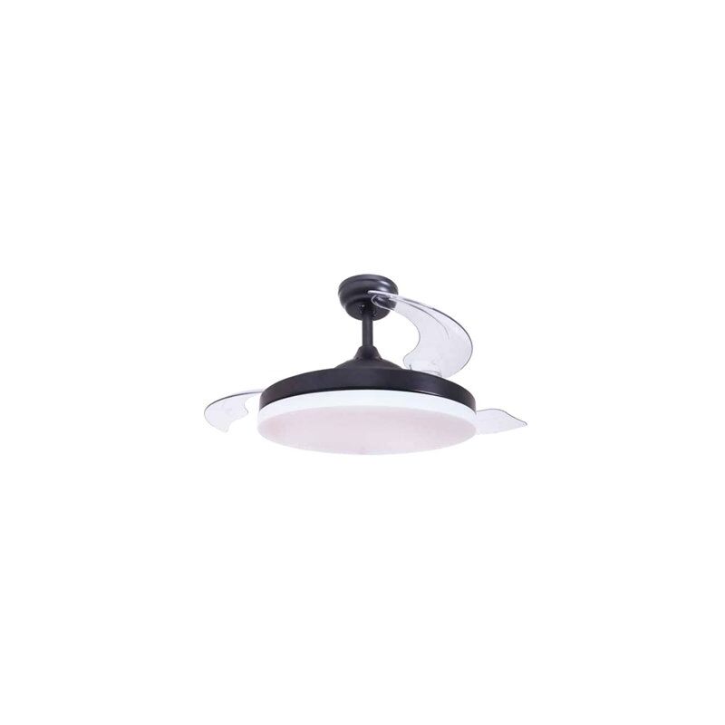 foto del prodotto gsc ventilatore da soffitto tungati con luce cct regolabile e comando 107 3 pale retrattili dc nero