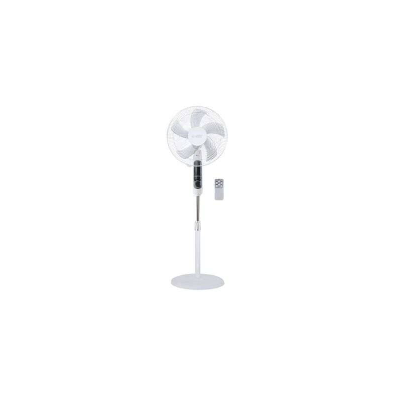 foto del prodotto gsc ventilatore da terra lungra con controllo e timer 43cm 50w bianco