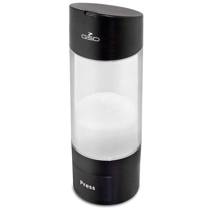 foto del prodotto gsd zuccheriera 32026 dispenser di zucchero in acrilico e nero, 10 x 10 x 18 cm