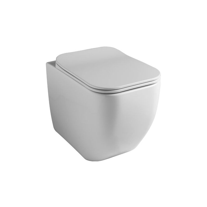 foto del prodotto gsg water brio filomuro senza brida rimless cm. 52 5x36 bianco