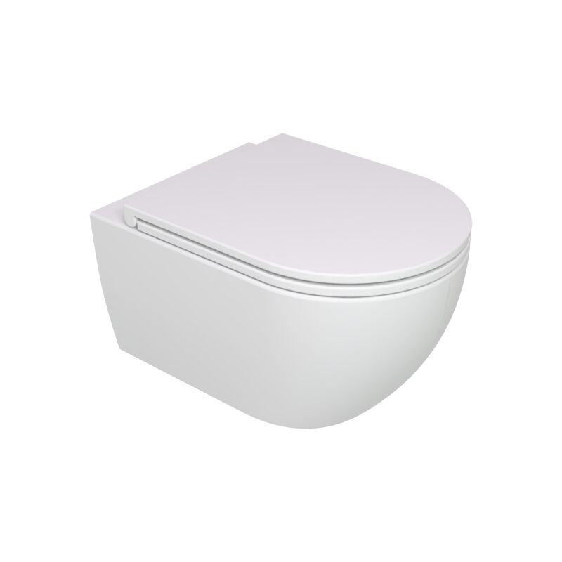 foto del prodotto gsg water like sospeso senza brida rimless cm. 52 5x36 bianco opaco