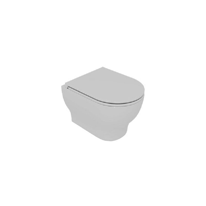 foto del prodotto gsg water speed sospeso senza brida rimless cm. 52x36 bianco lucido