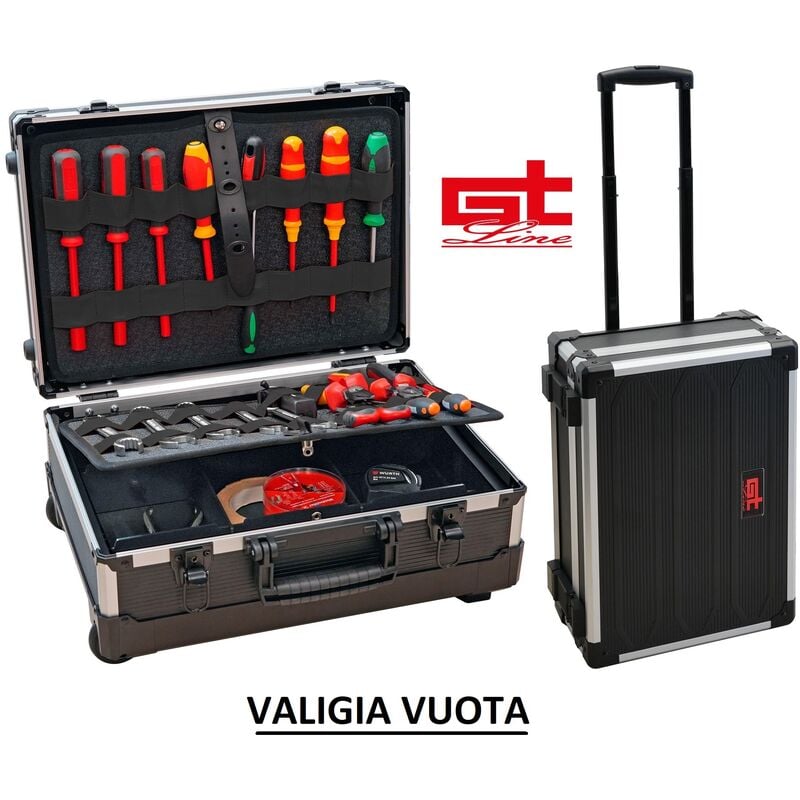 foto del prodotto gt line valigia portautensili flash wh 2 pel borsa porta attrezzi utensili