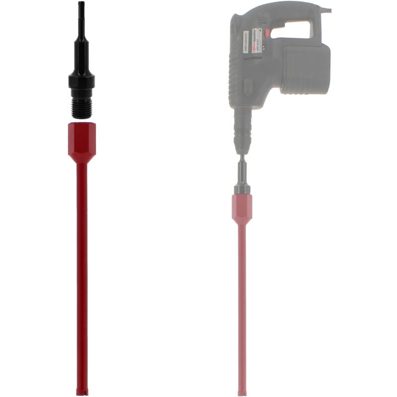 foto del prodotto gt market corona diamantata 20 mm con adattatore per trapano e perforatore sds plus