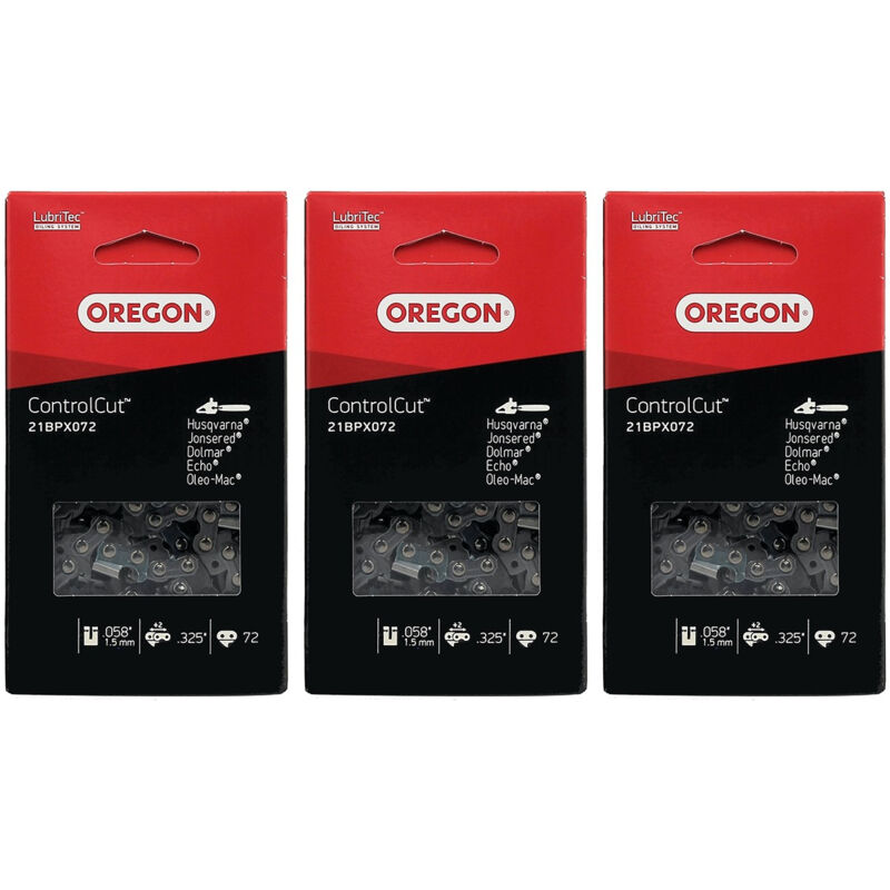 foto del prodotto gt market set di 3 catene oregon 72 maglie riferimento 21bpx072