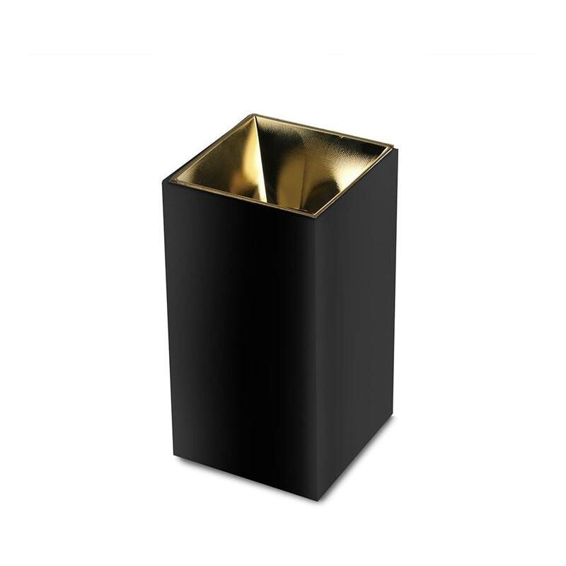 foto del prodotto gu10 fitting quadrato oro nero
