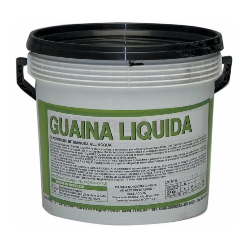 foto del prodotto guaina liquida bituminosa nera 5 kg