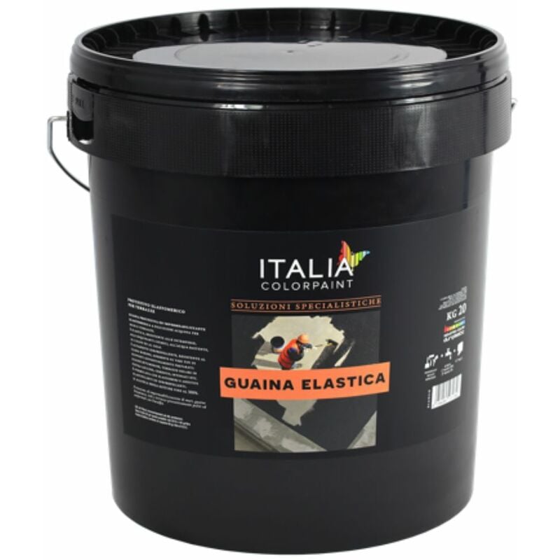 foto del prodotto guaina liquida elastica protettivo elastomerico per terrazze tinta bianco contenuto kg 5 confezione 1 italia colorpaint