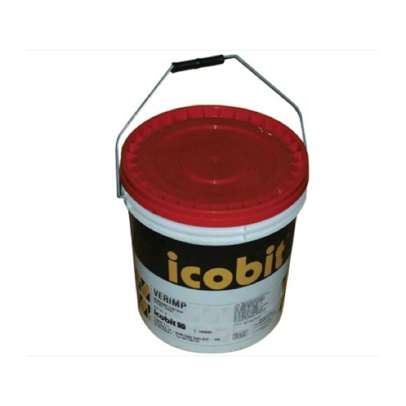 foto del prodotto guaina liquida icobit verimp impermeabilizzante per coperture, 1 kg, colore rosso, frs 008200