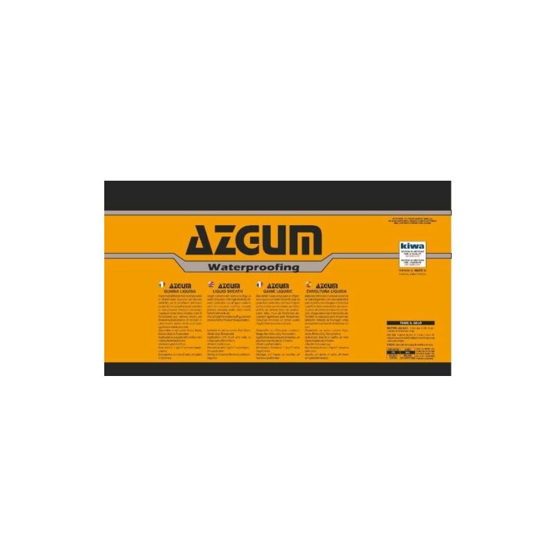 foto del prodotto guaina liquida impermeabilizzante azgum guanti omaggio fusto da 20 kg col. trasparente