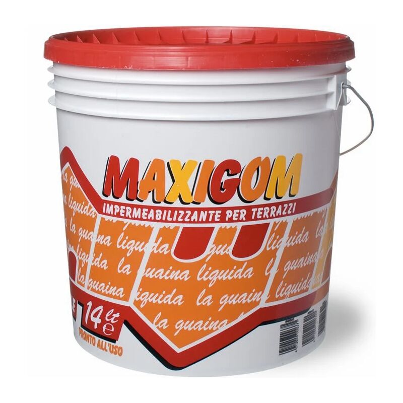 foto del prodotto guaina liquida impermeabilizzante calpestabile maxigom laiv trasparente 13 lt