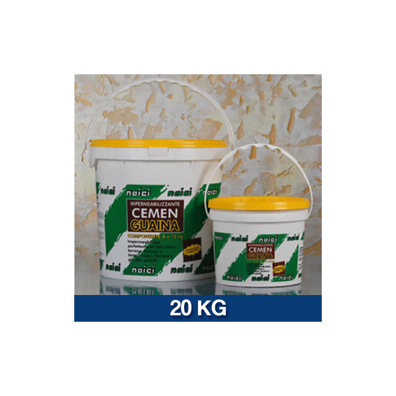 foto del prodotto guaina liquida impermeabilizzante cemenguaina pedonabile bicomponente 26078v kg 20 (23359)