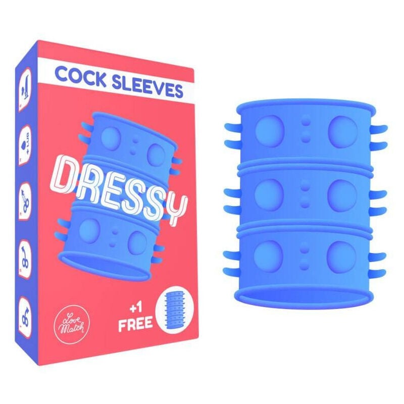 foto del prodotto guaina per pene con rilievi dressy love per uomo super performance impermeabile trade shop traesio