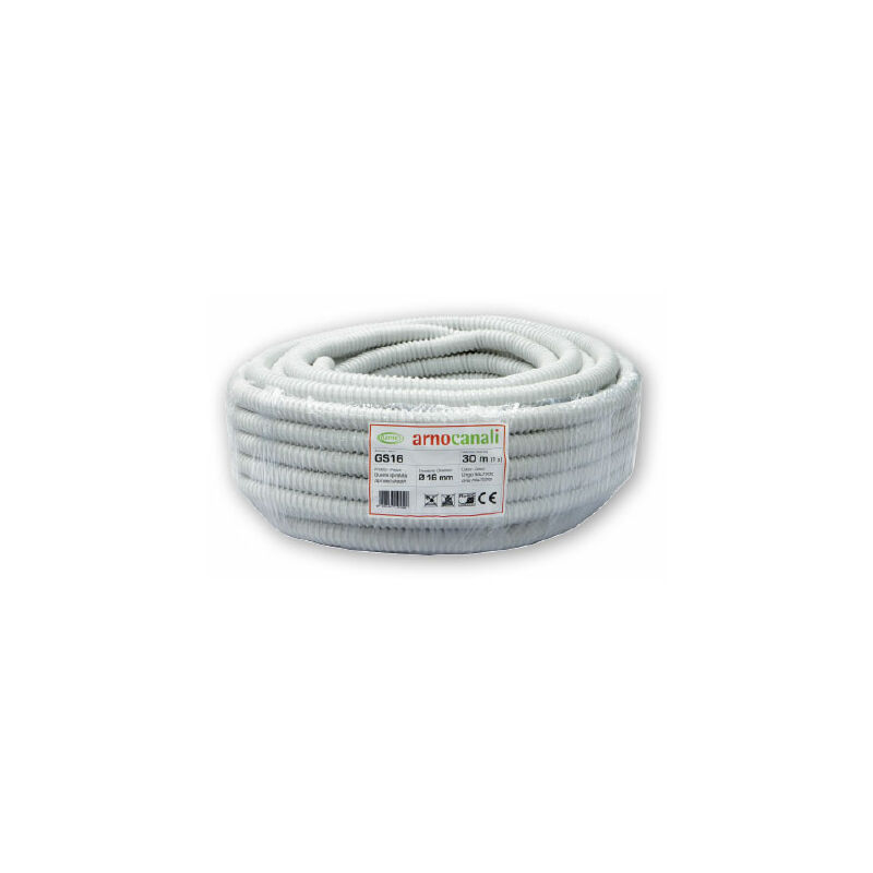 immagine 0 del prodotto guaina spiralata in pvc diametro 16 mm protezione cavi impiantoarn30mt gs16