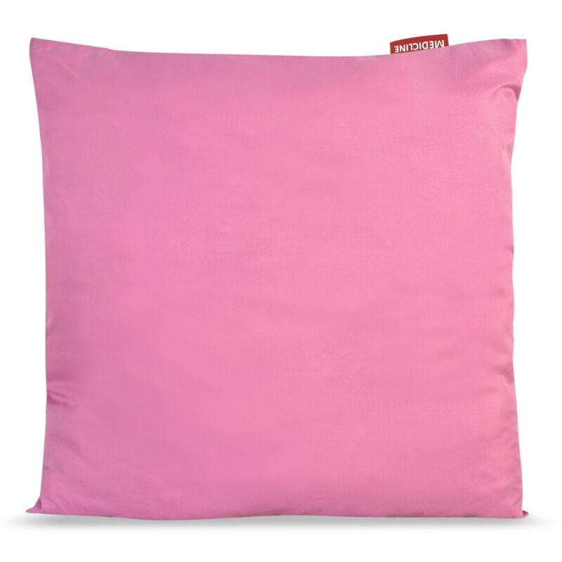 foto del prodotto guanciale 40x40 cm in microfibra antiallergica siliconata rosa