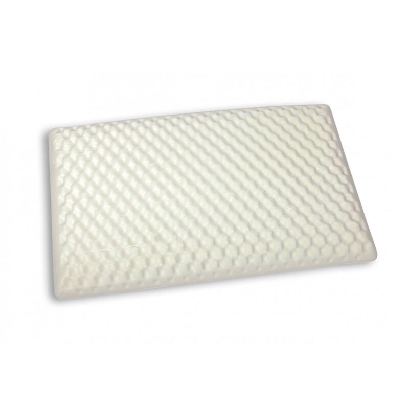 foto del prodotto guanciale ruta, cuscino per letto, poggiatesta imbottito, cuscinetto per camera da letto, made in italy, 73x43 h14 cm, bianco talamo italia