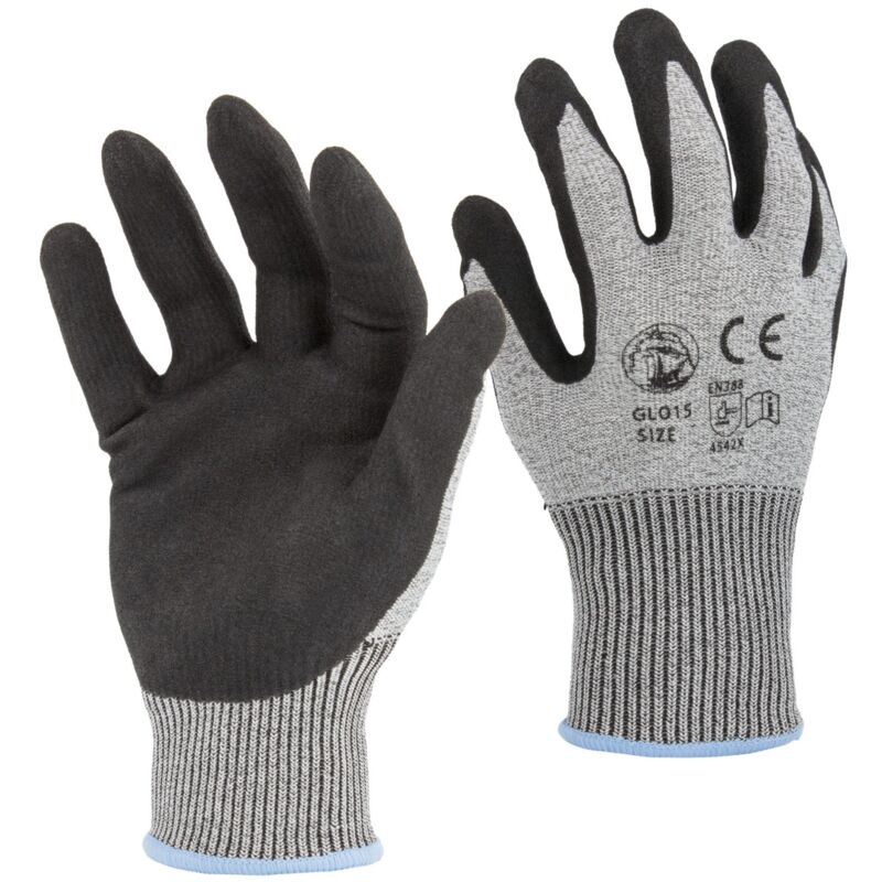 foto del prodotto guanti anti taglio antiscivolo palmo spalmato in nitrile touchscreen 10 xl 1 paio sti
