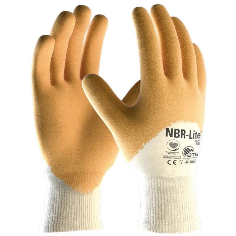 foto del prodotto guanti atg da lavoro nbr lite 24 985 7 s giallo