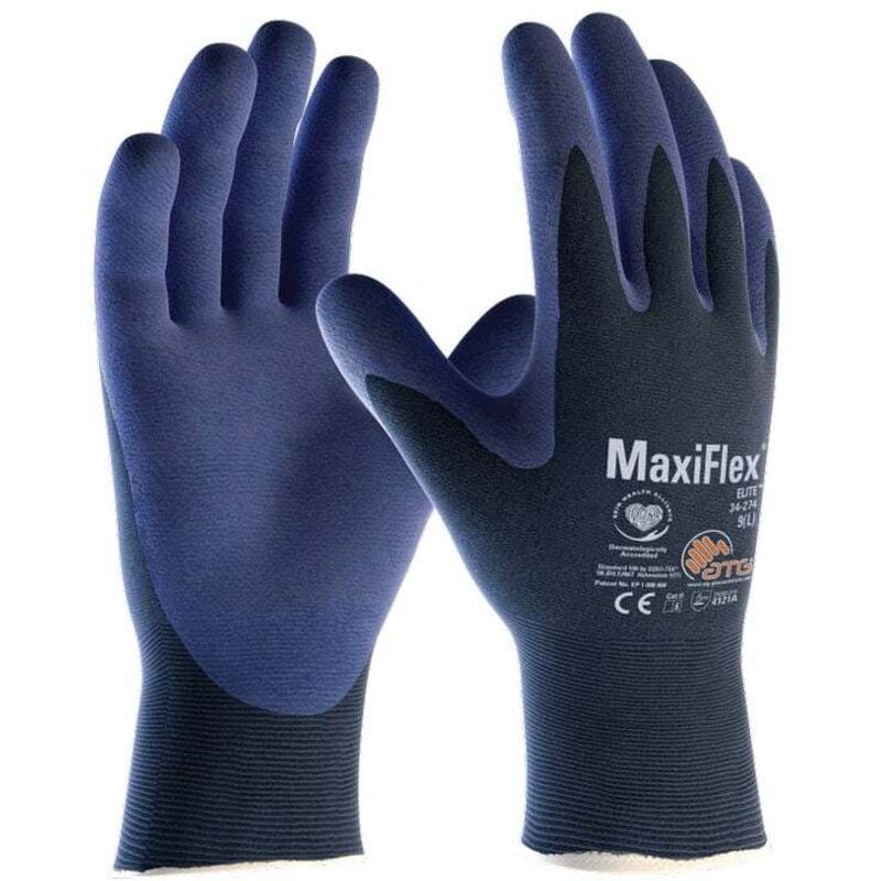 foto del prodotto guanti atg maxiflex 34 274 7 s blu