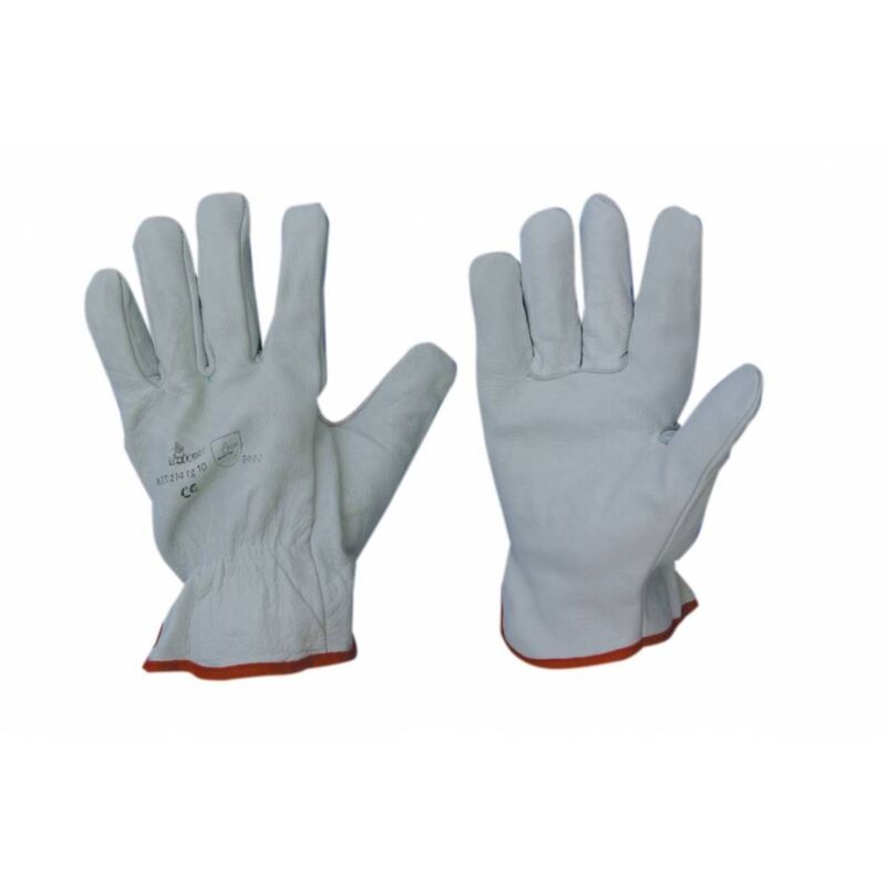 foto del prodotto guanti bovino tutto fiore bianco tg.11 - 6 pl