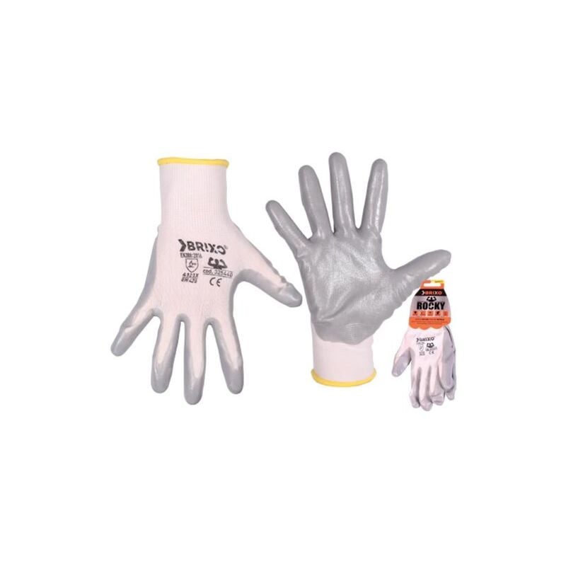 foto del prodotto guanti brixo rocky nylon nitrile xl