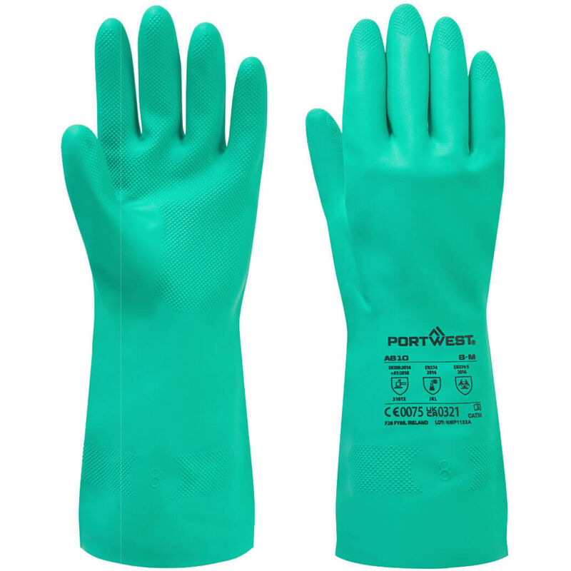 foto del prodotto guanti chimici nitrosafe verde s taglia 7