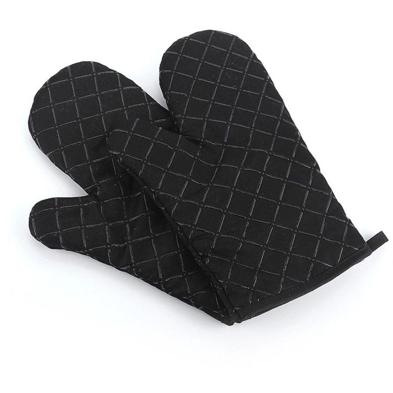 foto del prodotto guanti da forno antiscivolo di alta qualit confezione da 2 fino a 200 c guanti da griglia in silicone estremamente resistenti al calore guanti