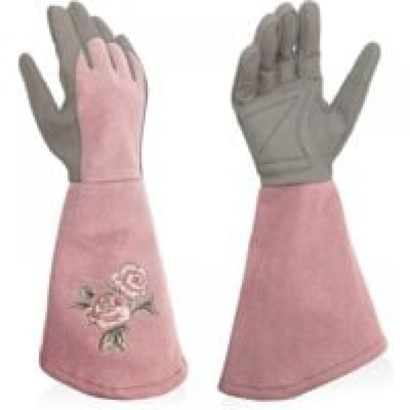 foto del prodotto guanti da giardinaggio da donna s rose guanti da lavoro lunghi con protezione dalle spine a dita intere in similpelle e resistenza alle forature