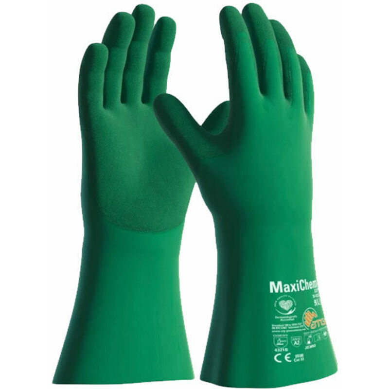 foto del prodotto guanti da lavoro atg maxichem cut 76 833 verde