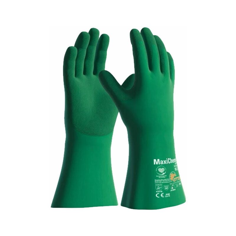 foto del prodotto guanti da lavoro atg maxichem cut 76 833 verde