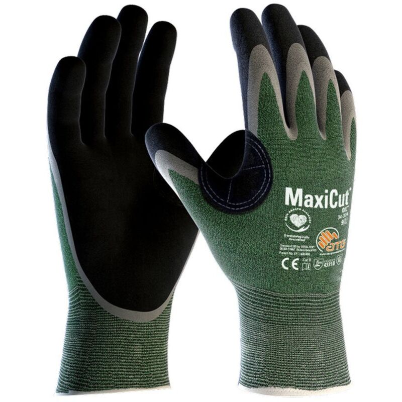foto del prodotto guanti da lavoro atg maxicut oil 34 304 7 s verde