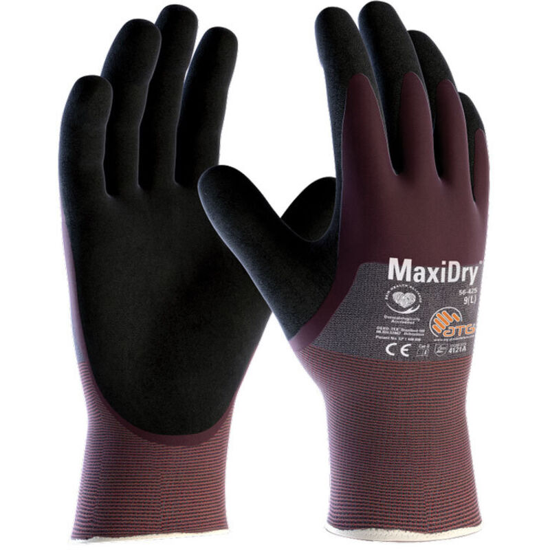 foto del prodotto guanti da lavoro atg maxidry 56 425 7 s viola