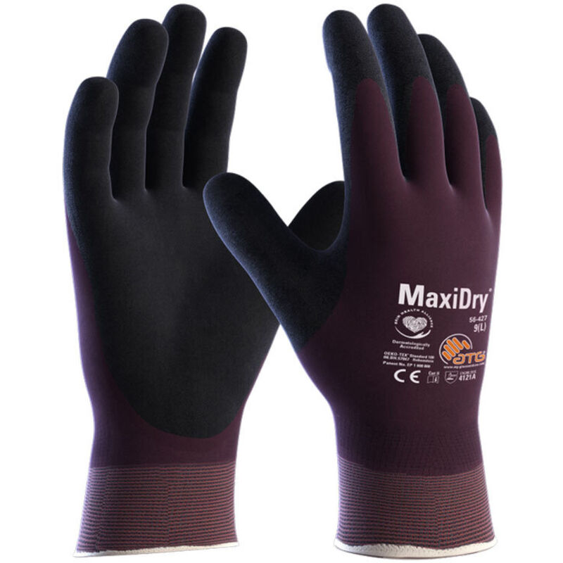 foto del prodotto guanti da lavoro atg maxidry 56 427 11 xxl viola