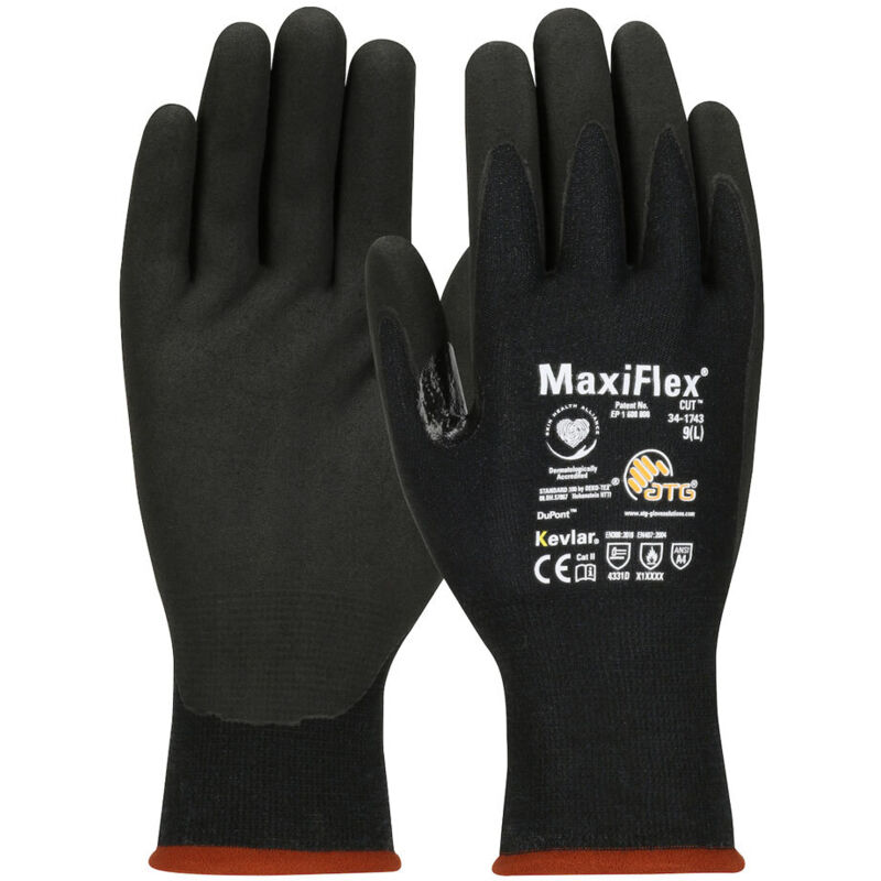 foto del prodotto guanti da lavoro atg maxiflex 34 1743 10 xl nero