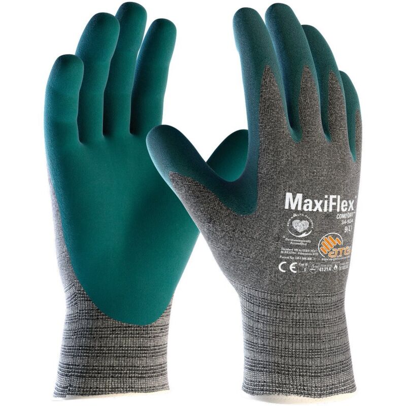 foto del prodotto guanti da lavoro atg maxiflex 34 924 comfort 7 s verde