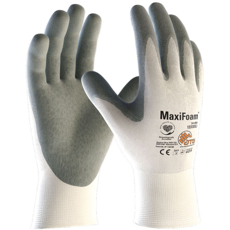 foto del prodotto guanti da lavoro atg maxifoam 34 800 8 m grigio