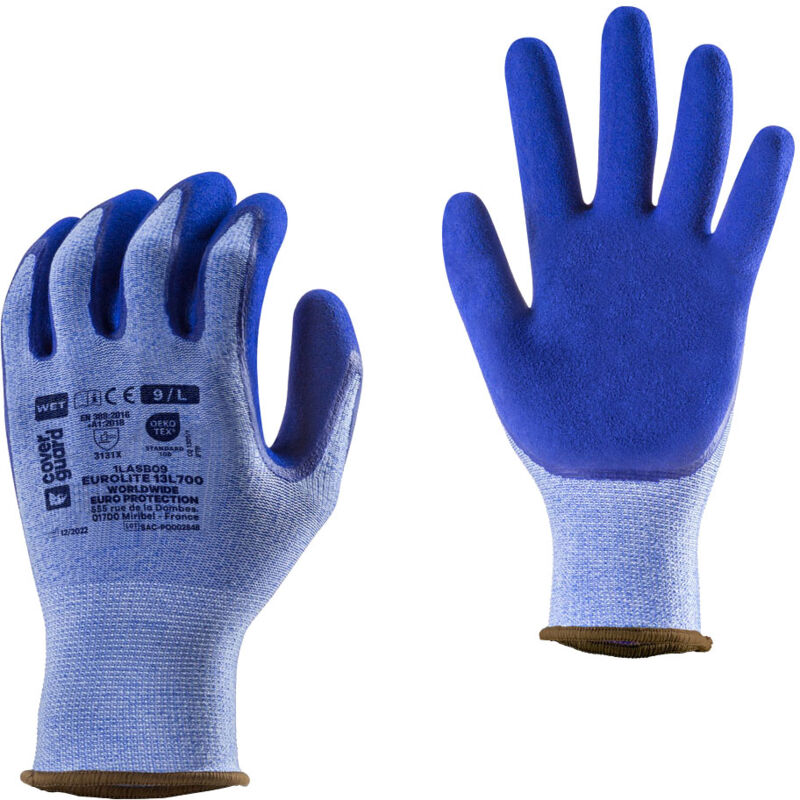 foto del prodotto guanti da lavoro spalmati in lattice coverguard eurolite 13l700