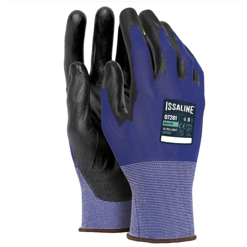 foto del prodotto guanti da lavoro spalmati in pu issaline 17281 ultra light catch 7 s 