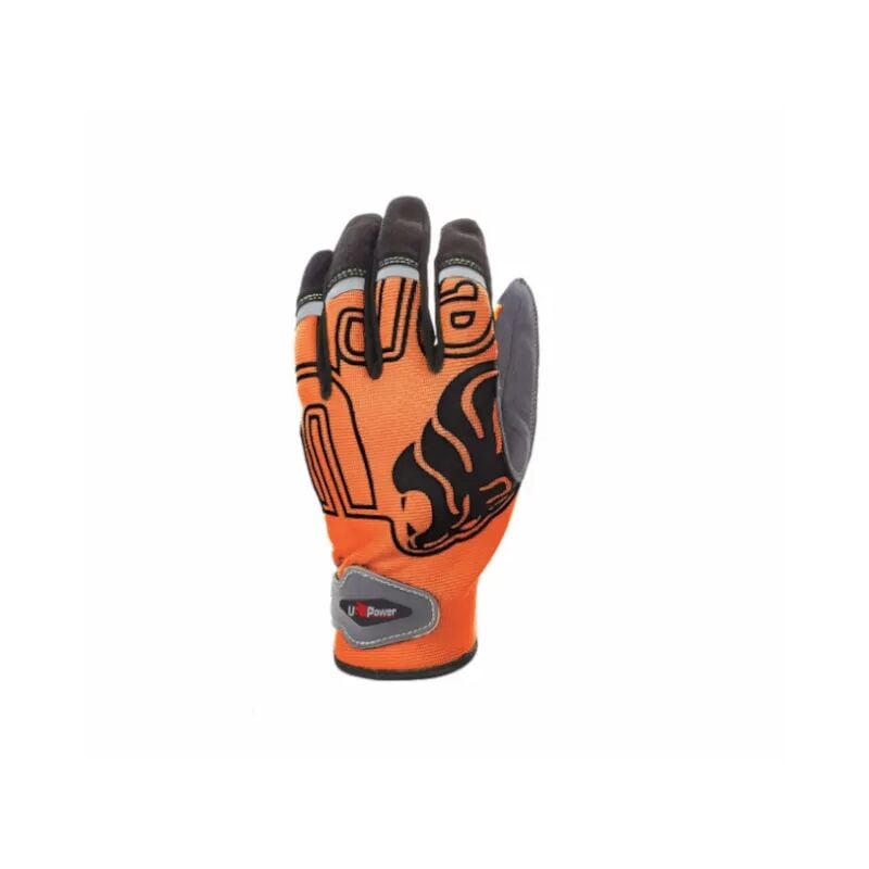 foto del prodotto guanti da lavoro u power niko arancione fluo in materiale stretch traspirante xl