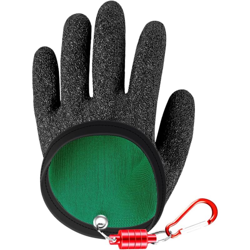 foto del prodotto guanti da pesca, guanti antitaglio, guanti da pesca impermeabili, con chiusura magnetica per una facile indossabilit mano sinistra sollbry