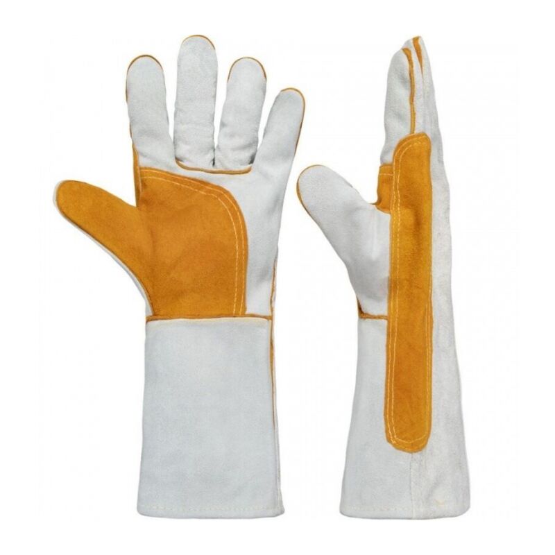 foto del prodotto guanti da saldatura lunghi protezione da saldatura isolamento termico resistente all usura 36 cm