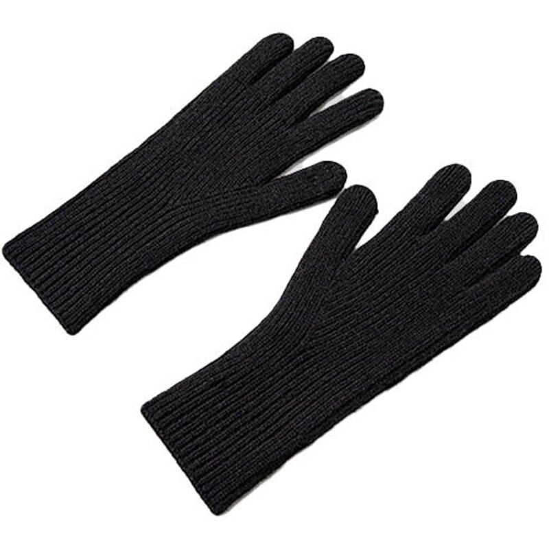 foto del prodotto guanti da telefono in maglia con ritagli per le dita, unisex, neri