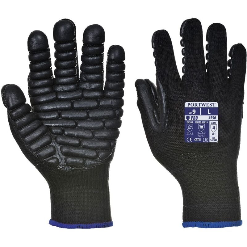 foto del prodotto guanti di protezione anti vibrazioni nero 10