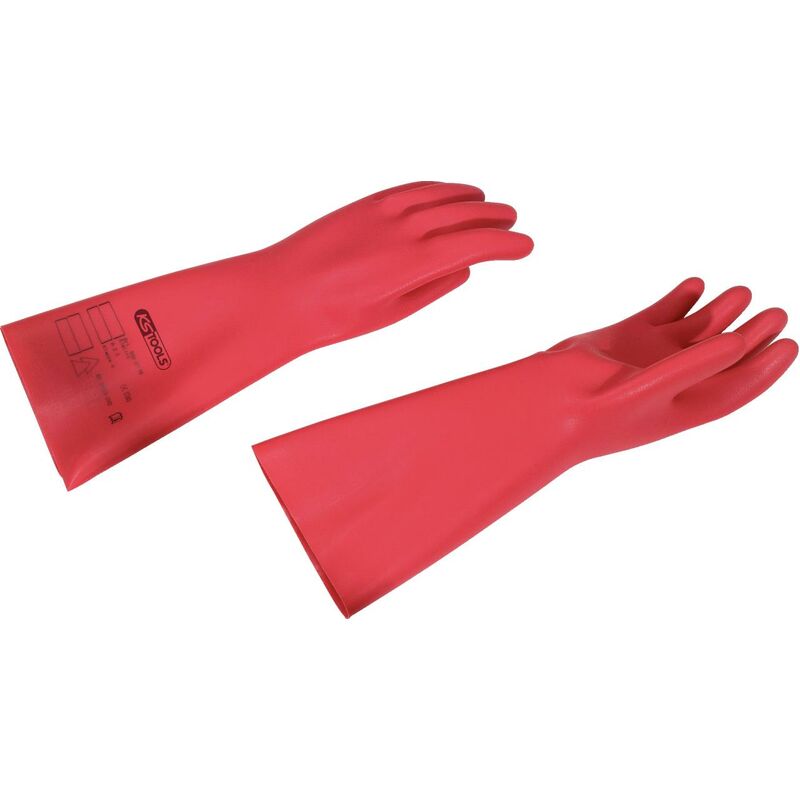 foto del prodotto guanti di protezione per elettricisti con protezione di isolamento, taglia 9, rosso