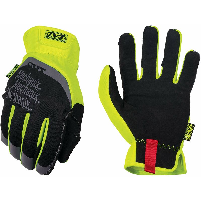 foto del prodotto guanti fastfit e5 l, nero giallo fluorescente mechanix wear