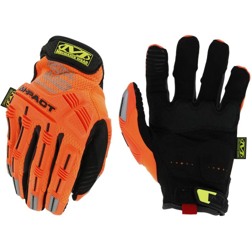foto del prodotto guanti hi viz m pact s, arancione fluorescente mechanix wear